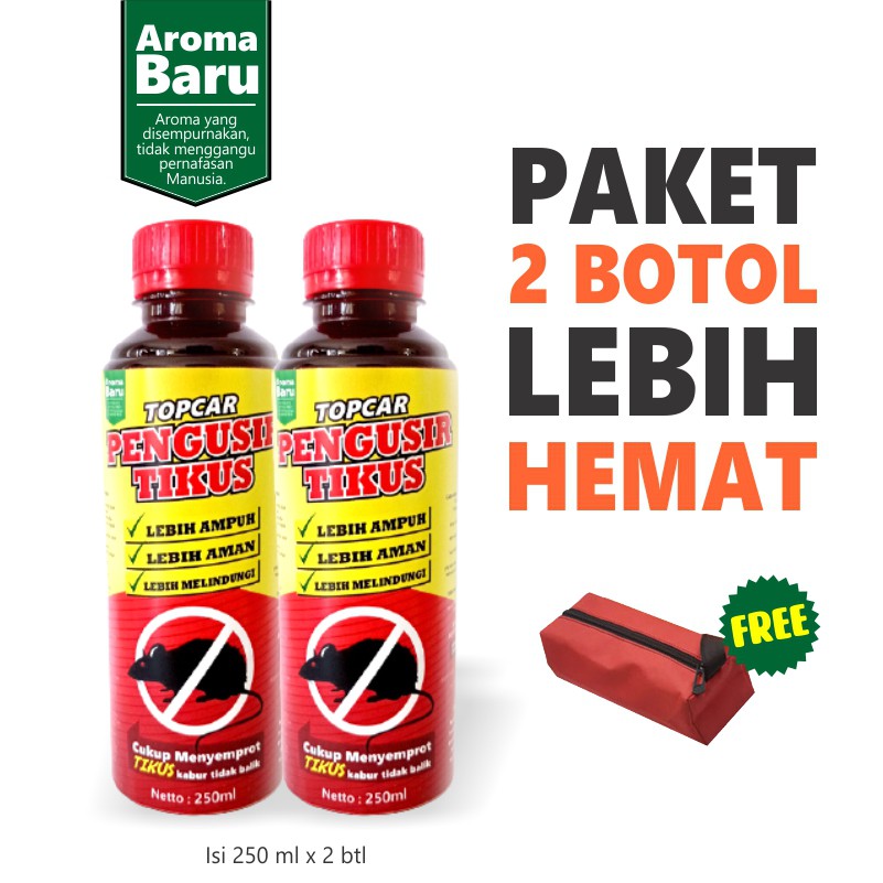 TOPCAR Pengusir Tikus Mobil Ampuh Refill Pack PAKET HEMAT