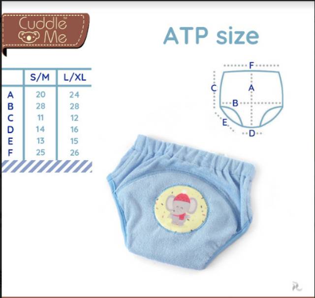 [PROMO] Adjustable Training Pants ATP CuddleMe Celana Tatur Anak Celana Toilet Training CuddleMe