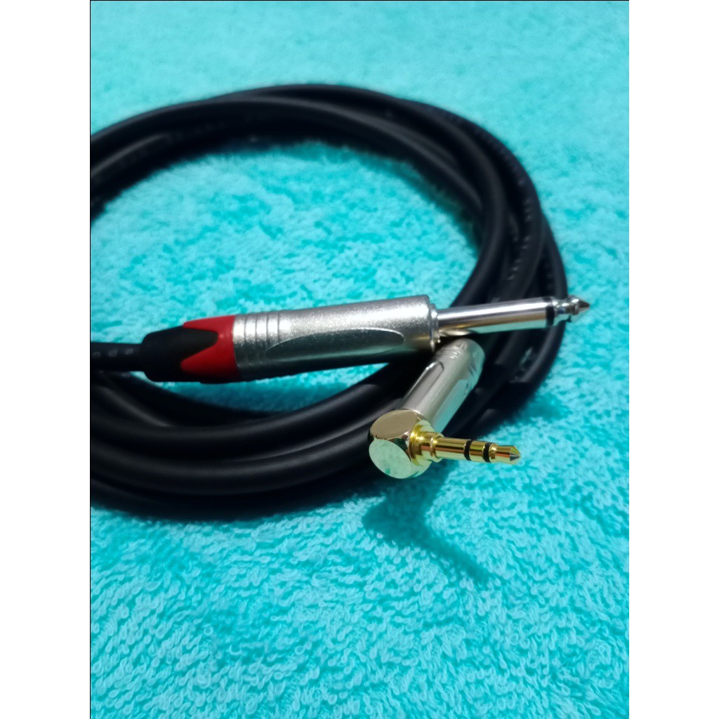 KABEL AUDIO JACK AKAI MONO 6.5MM KE MINI STEREO L 3.5MM 1-5 MTR