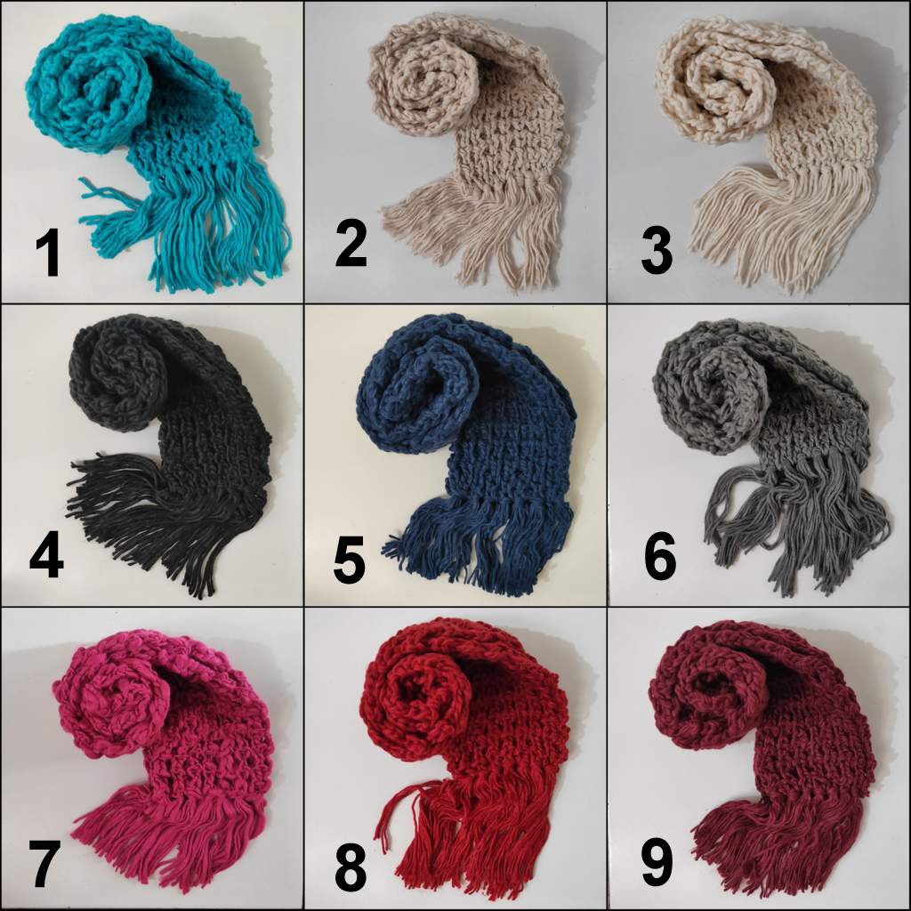 Syal rajut handmade dewasa scarf shawl SYAL-JARING