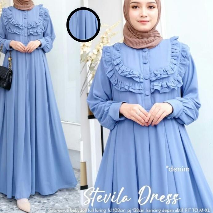 New - GAMIS CERUTY BABYDOL / GAMIS CERUTY STEVILLA / GAMIS DRESS / GAMIS CERUTY BABYDOLL FULL FURING