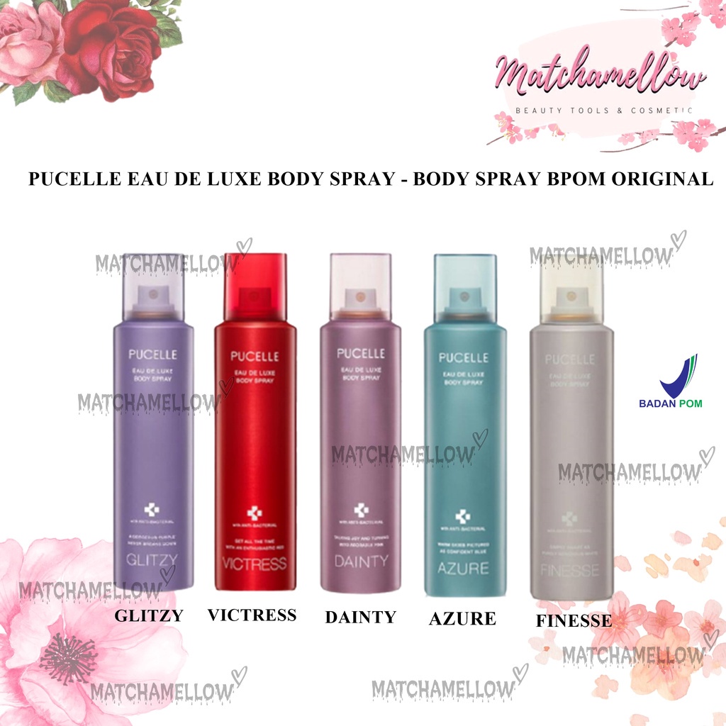 ❄️MATCHA❄️ PUCELLE EAU DE LUXE BODY SPRAY - BODY SPRAY BPOM ORIGINAL