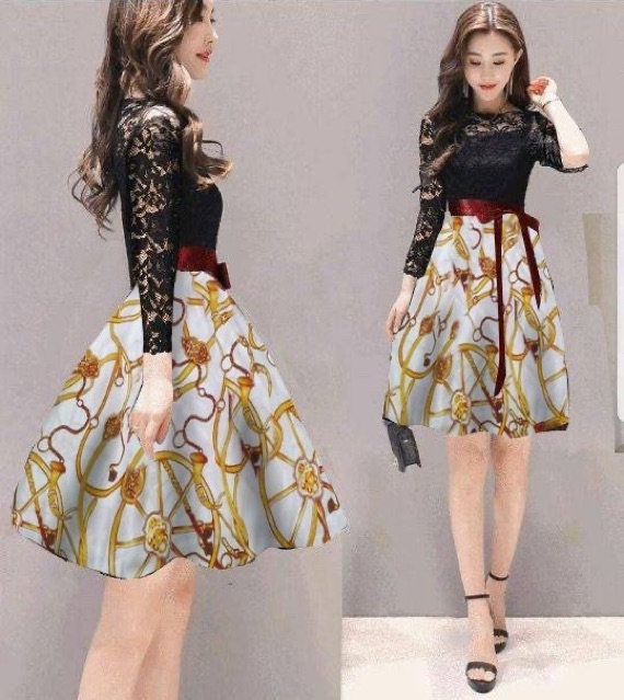 ZR Dress liken / Dress wanita murah / Dress wanita natal