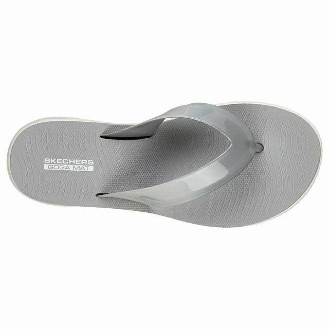 SKECHERS WOMEN SALE GOGA MAT ULTRA GO GREY FLIP FLOP Sandal Jepit Wanita