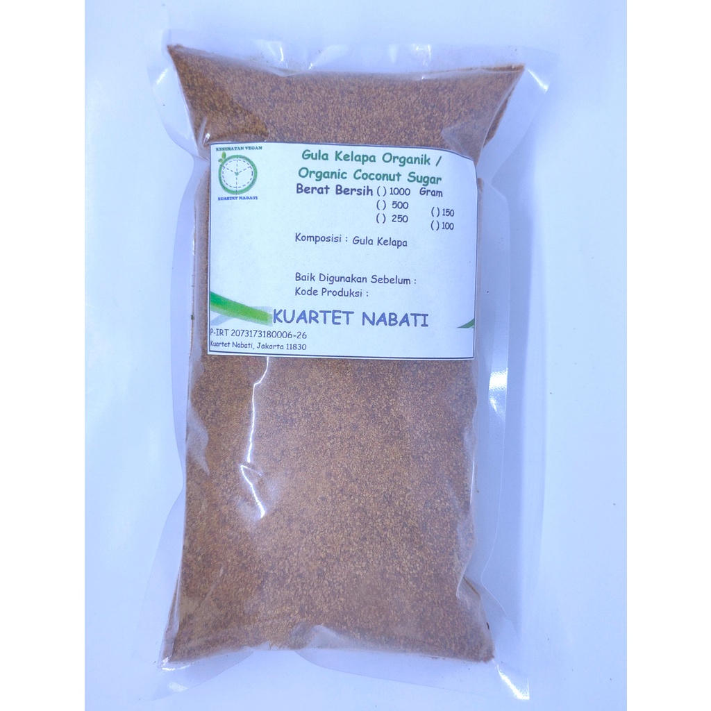 

1000gr KN Gula Kelapa Organik - Organic Coconut Sugar – Low GI - Kuartet Nabati