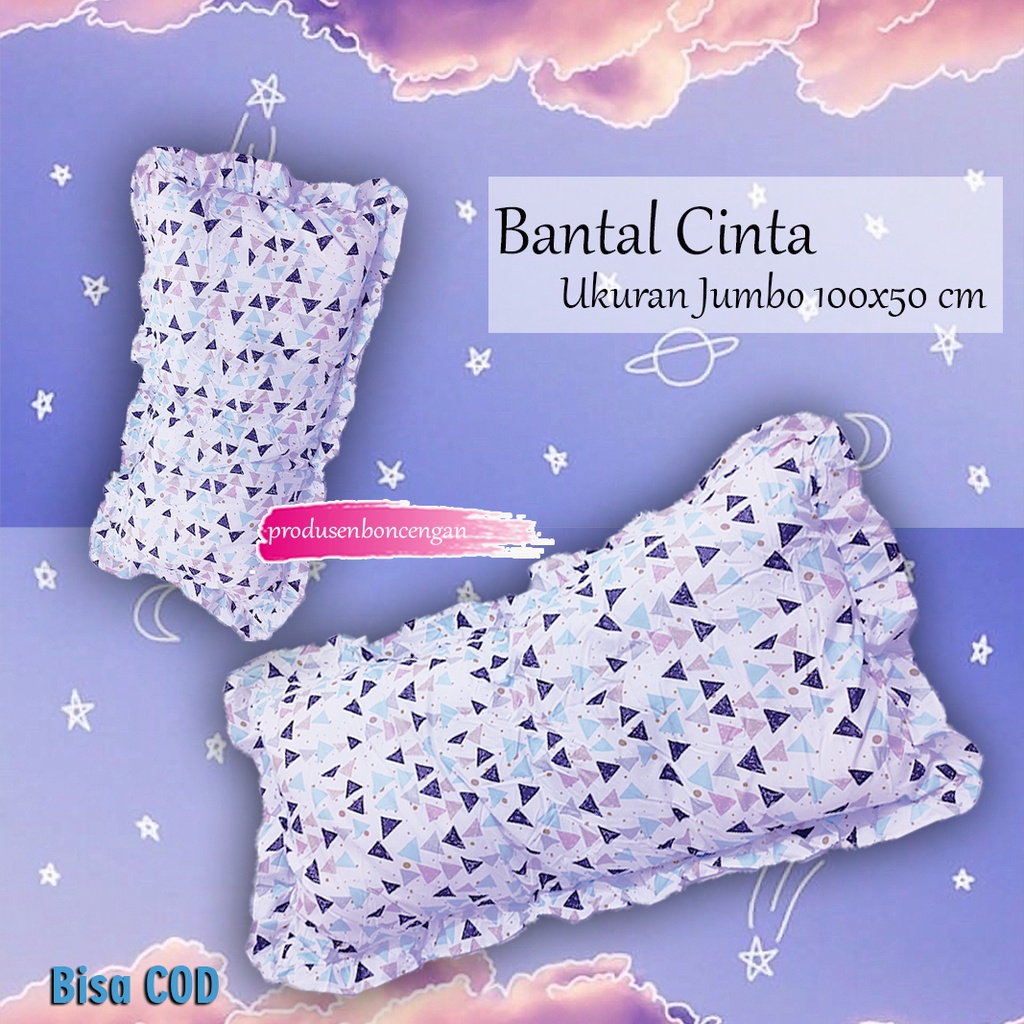 Jumbo Bantal CInta Isi Silicon ukuran 100x50 cm