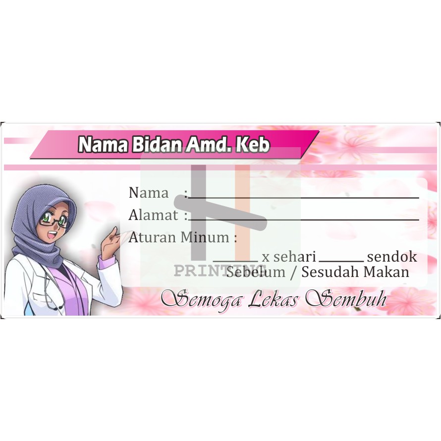 

Stiker Obat 1 Pack (100Pcs)