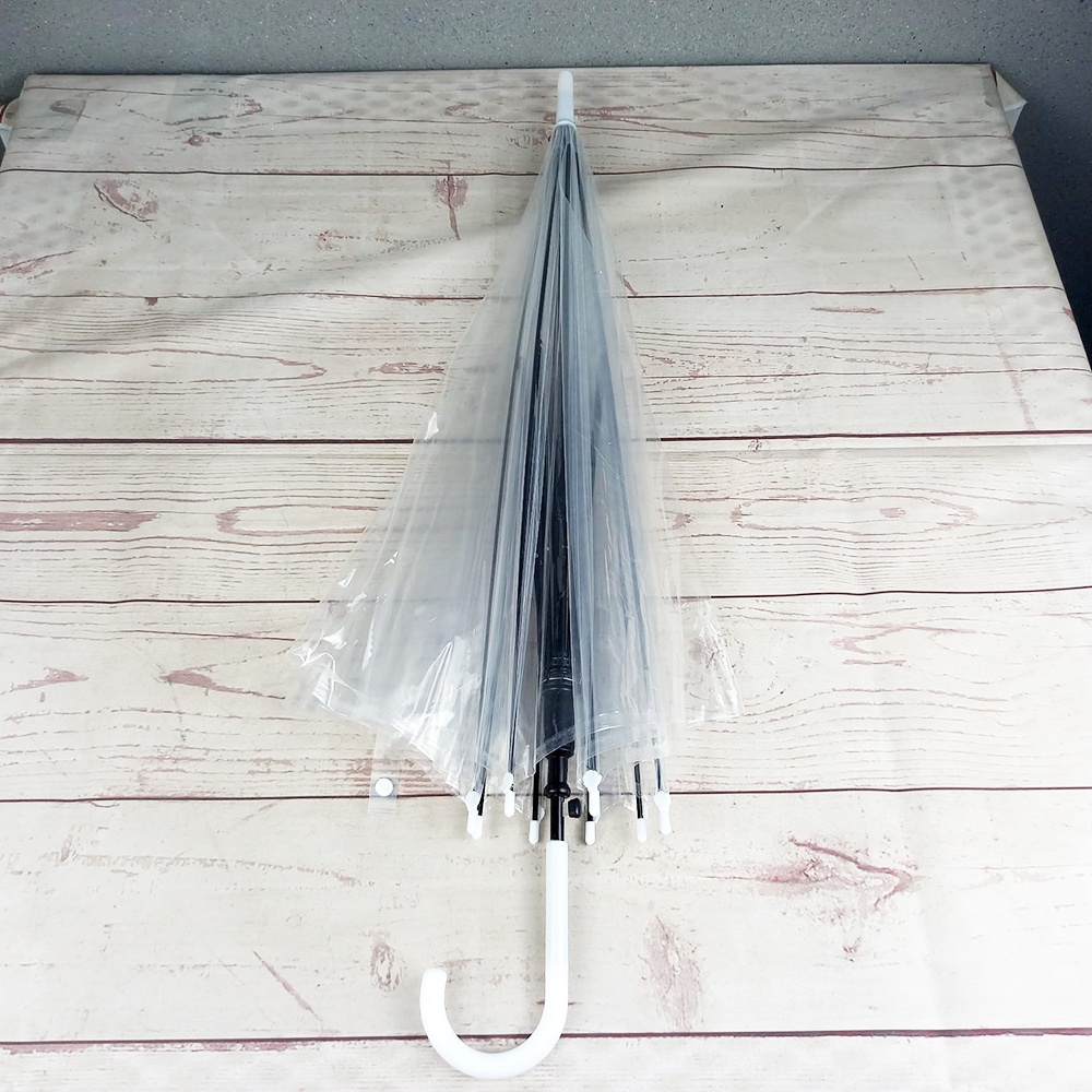 Payung Transparent PVC 8 Bone 85cm