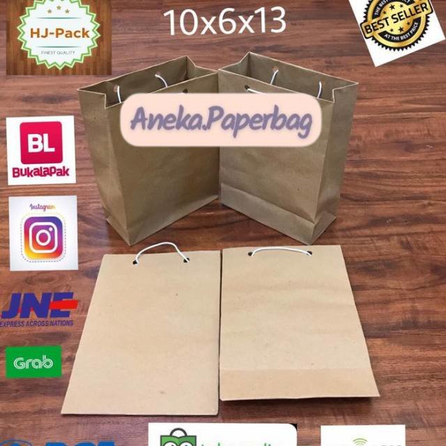 

Paperbag Tas Kertas Goodie Bag Shopping Mini 10x6x13 Terlaris