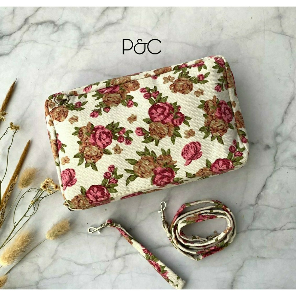 POUCH KOSMETIK DOMPET MULTIFUNGSI / WALLET BAG SELEMPANG