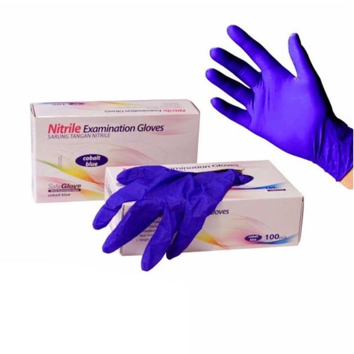 Sarung Tangan Nitrile Non Powder isi 100 pcs / Handscoon Nitril Onemed