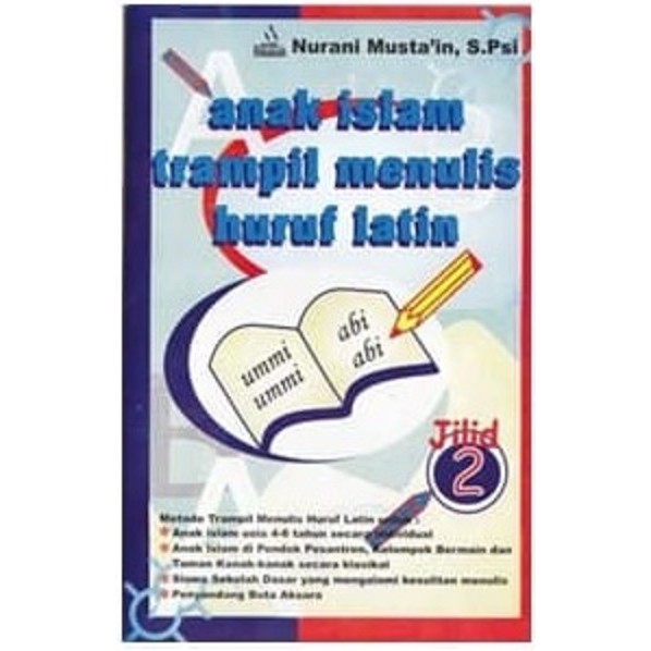 Buku Anak Islam Terampil Menulis Huruf Latin Jilid 2 Shopee