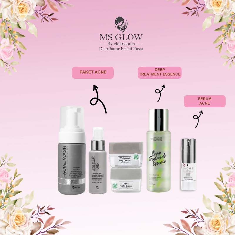 PAKET ACNE MS GLOW LENGKAP