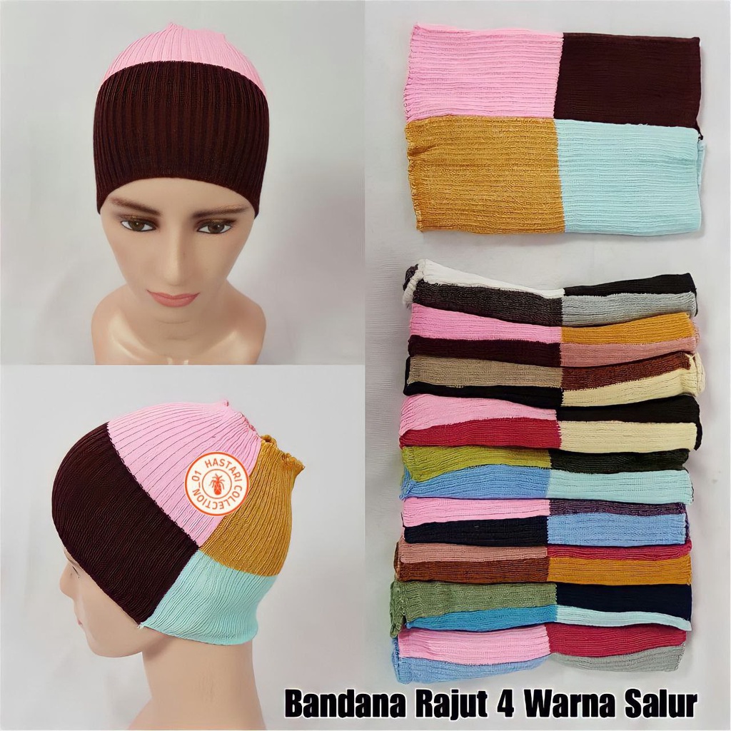 CIPUT BANDO BANDANA RAJUT MURAH BANDO 4 IN 1 RANDOM