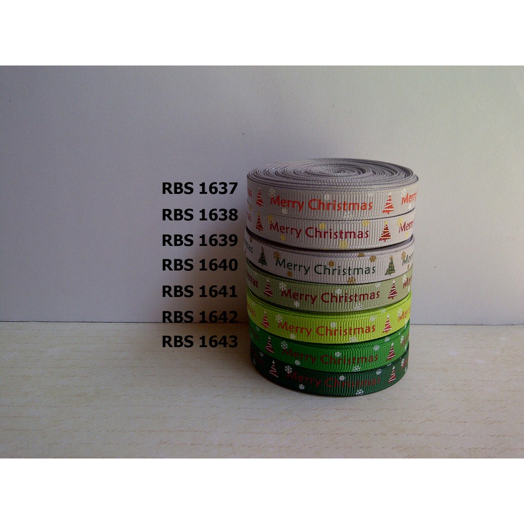 

[10 YARD] PITA GROSGRAIN MOTIF NATAL SALE RBS 1637,1638,1639,1640,1641,1642,1643