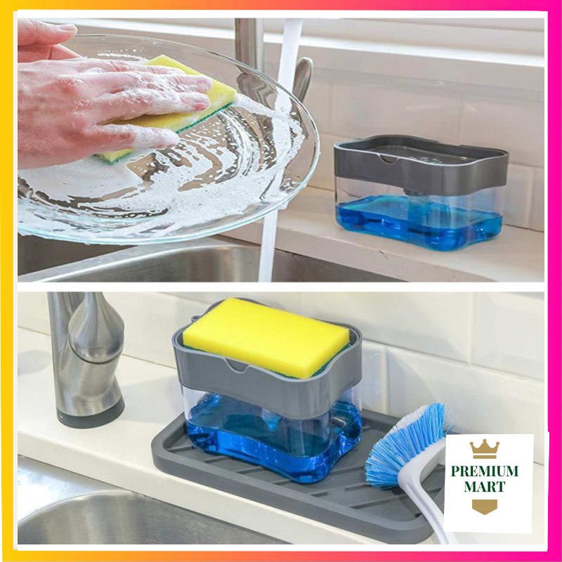 [ SOAP PUMP DISPENSER ] FREE Sponge Tempat Sabun Cuci Piring [PM]