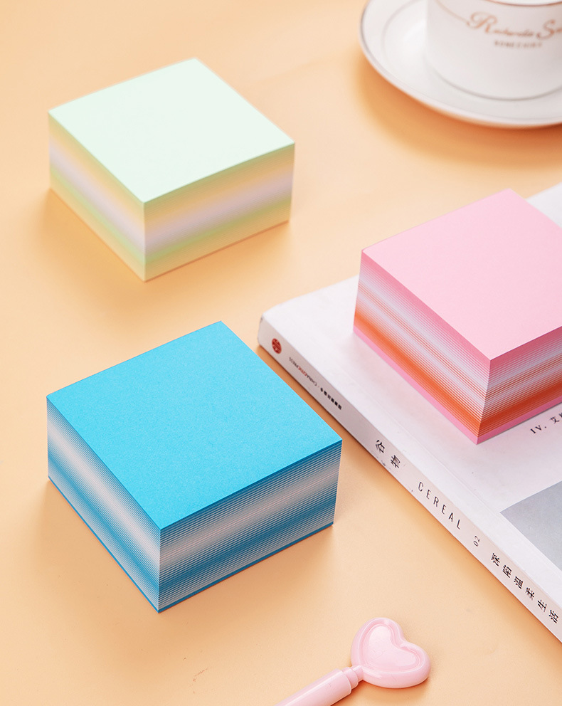 400 Lembar Memo Pad Portable Warna Polos Untuk Pelajar