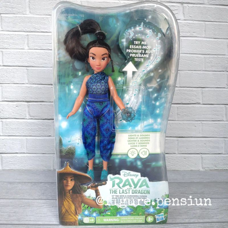 DISNEY RAYA AND THE LAST DRAGON DOLLS YOUNG RAYA KUMANDRA FLOWER FIGURE HASBRO