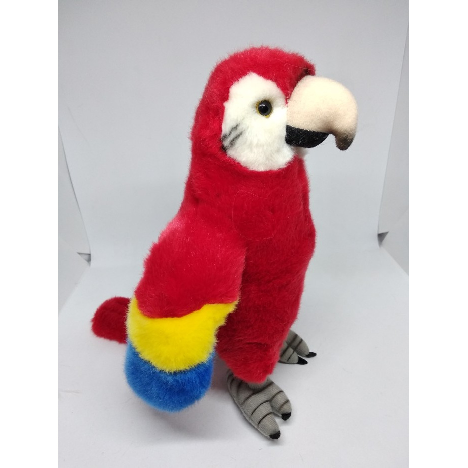 Promo Boneka Burung Cendrawasih/Unta/Kakaktua/Macaw Merah (M) - Macaw Merah Diskon