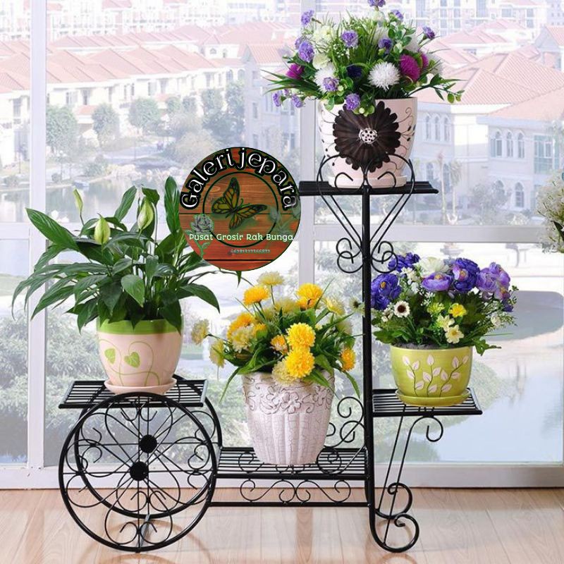 Rak Bunga Susun Besi : Rak Taman Minimalis Susun Besi Eksklusif Cantik Hiasan Rumah