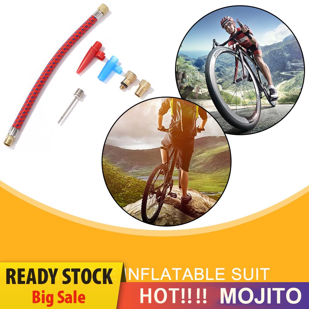 6pcs / Set Adapter Konektor Selang Pompa Ban Sepeda Mtb