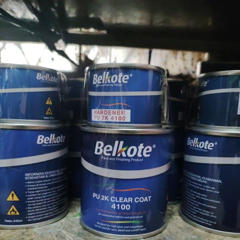 Clear coat 4100 Belkote 240ml Hardener 60ml