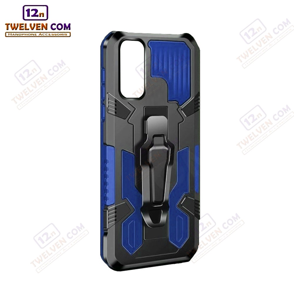 Case Shockproof Vivo Y11 / Y12 / Y12i / Y12s / Y15 / Y15s / Y17 / Y20 / Y20s / Y21 / Y21s / Y30 / Y33s / Y50 / Y51 2020 / Y53s / Y91 / Y91c / Y93 / Y95 - Armor Hardcase Stand Clip