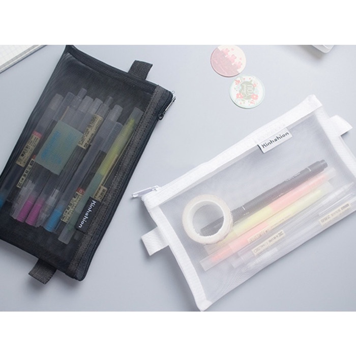 

Jual Tempat Pensil / Kotak Pensil Sekolah Kantor Simple Transparan Premium Trendi