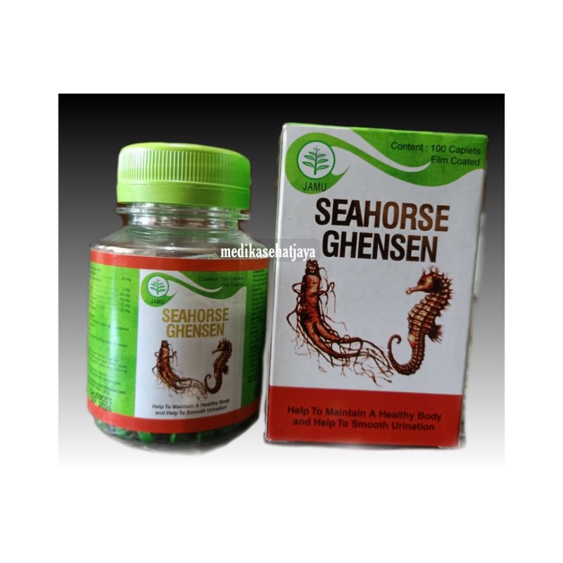 SEAHORSE GHENSEN ginjal kuda laut dan ginseng