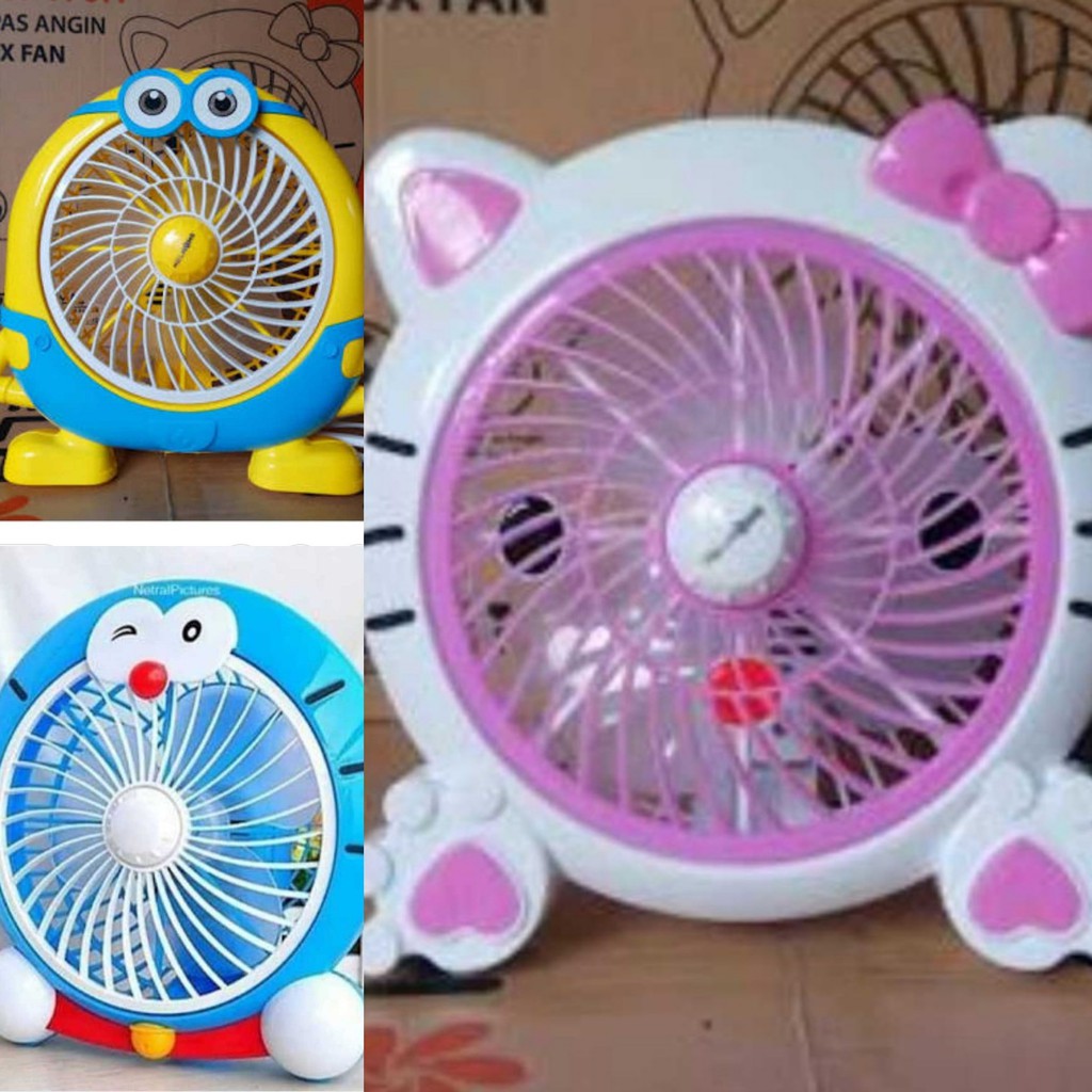  Kipas  angin  karakter welhome Doraemon hello kitty dan 