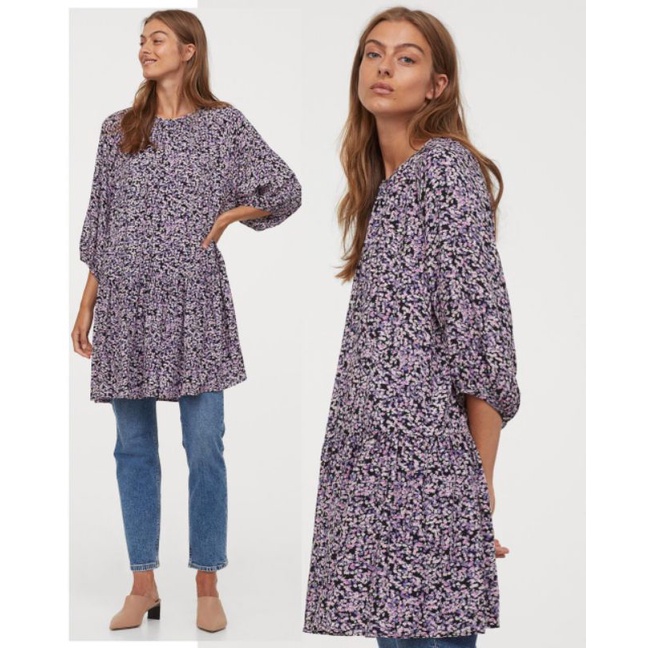 HM Puff Ruffle Tunic / HM puff blouse / blouse wanita HnM HM H&M terbaru original 100%