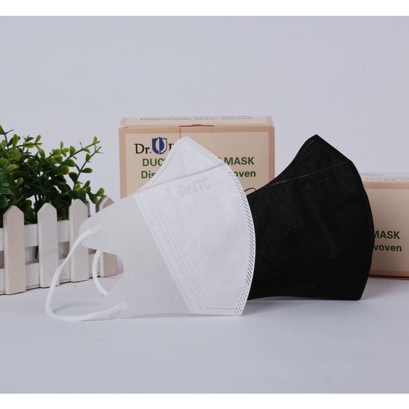 MASKER DUCKBILL DR.ITC PUTIH ADA EMBOS 1BOX ISI 50PCS