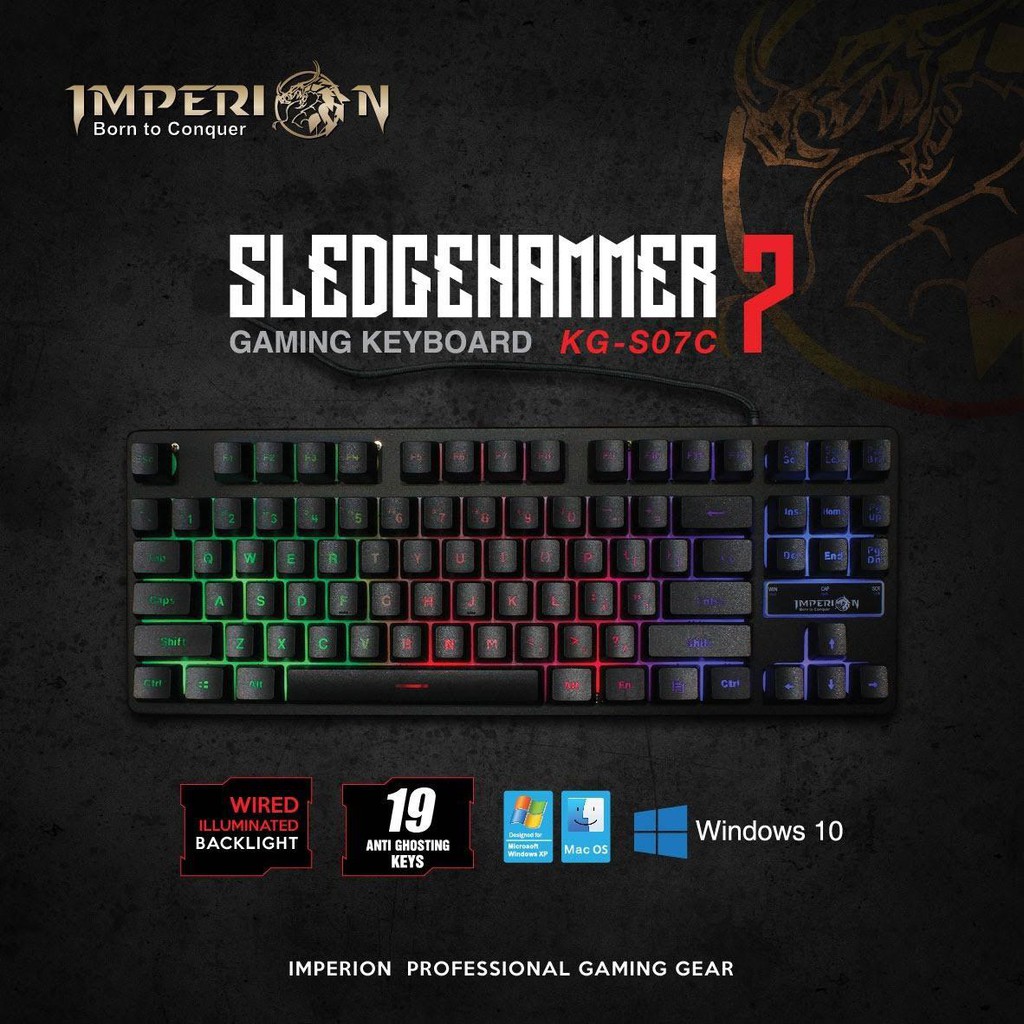 Keyboard Gaming Imperion Sledgehammer 7 Gaming Keyboard KG-S07C