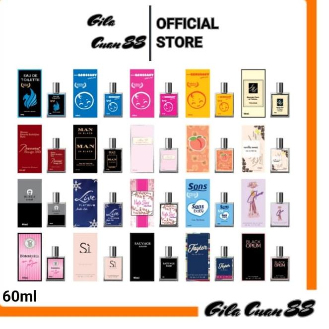 Parfume kotak 30 ML / parfum isi 30ML kotak / Parfum 30ml botol kotak