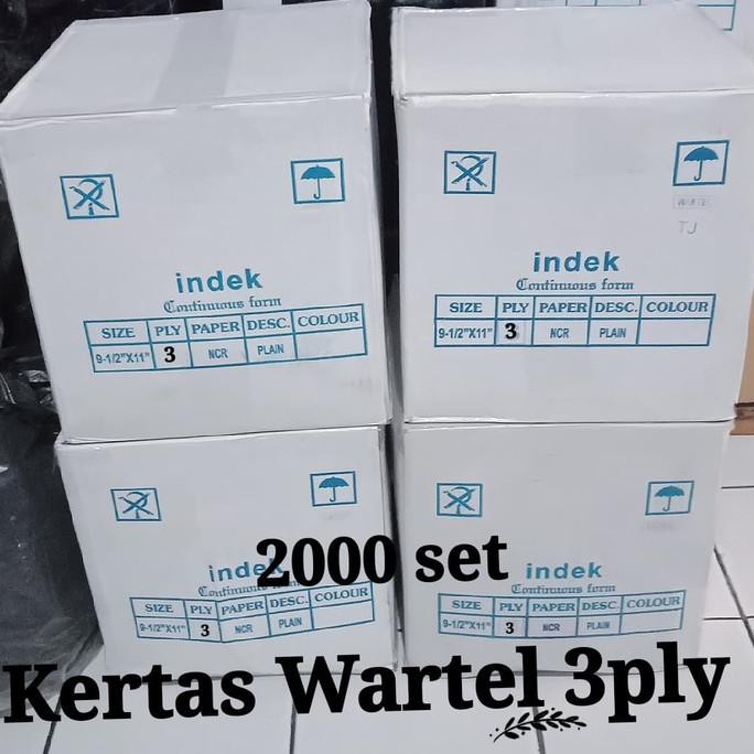 

KERTAS WARTEL 3PLY DUOBLE PIN HOLE CONTINUOUS FORM SEPEREMPAT LETTER