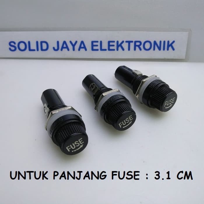 Fuse Holder Kaca Panjang Rumah Fuse Rumah Sekering Sekring Kaca Tempat Sekering Skering Kaca