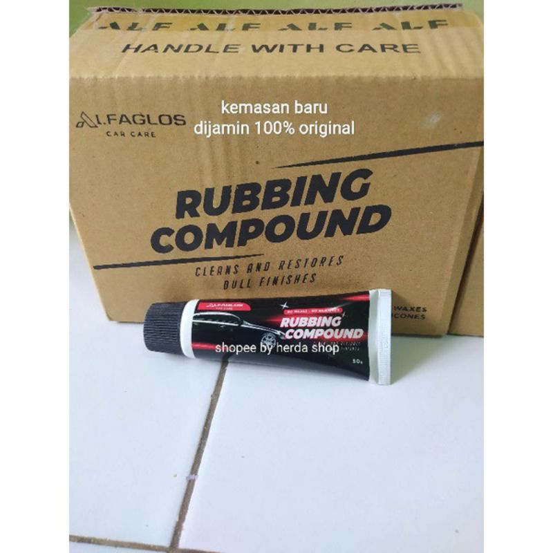 1 Dus alf rubbing compound kompon motor mobil helm kompon grosir kompon mobil 24 pc