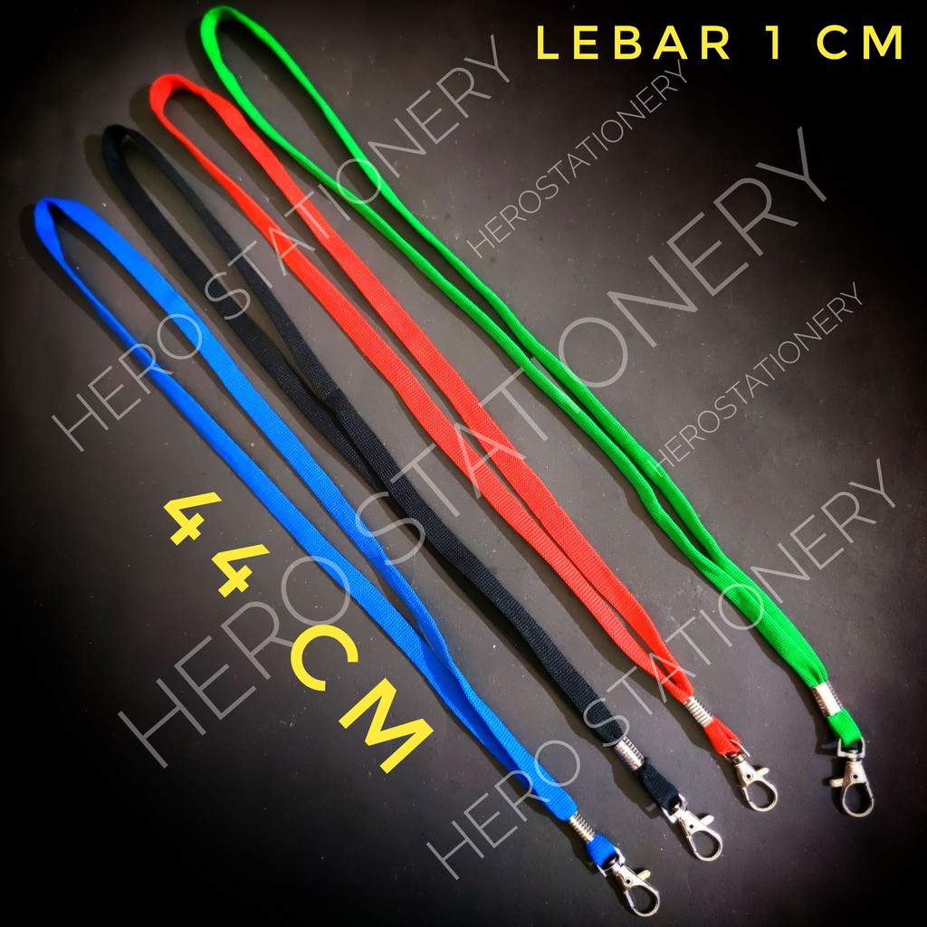 

Tali name tag lebar 1 cm