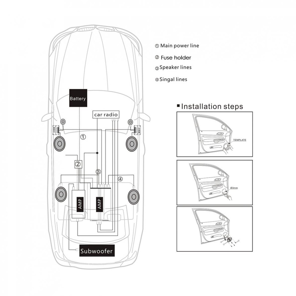 PCINENER Speaker Subwoofer Mobil 6 Inch Hi Fi 500W 2PCS - TS-1672 SON SALON SEPLIKER PINTU MOBIL