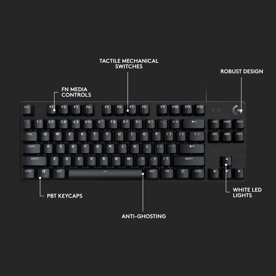 Logitech G413 SE TKL | Keyboard Gaming TKL Mechanical Tactile Backlit