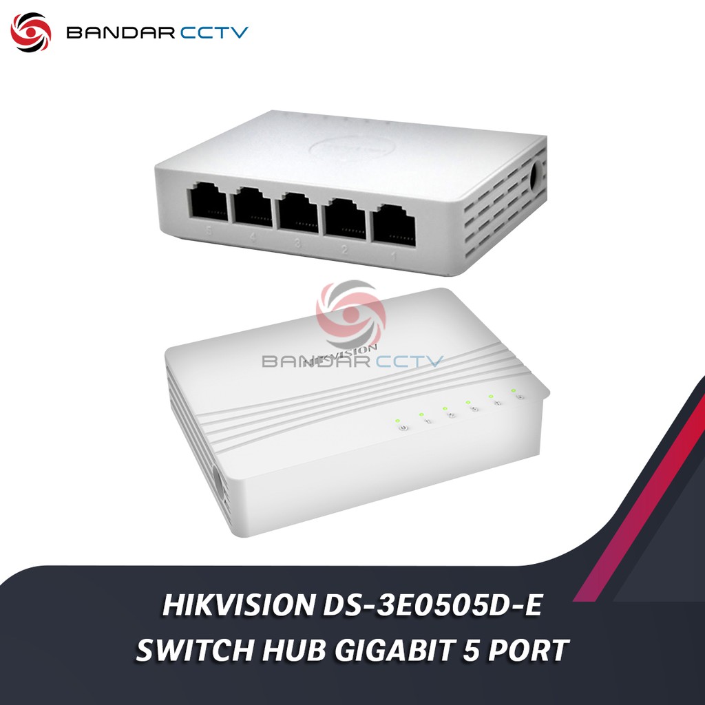 HIKVISION DS-3E0505D-E 5 Port Gigabit Unmanaged Desktop Switch