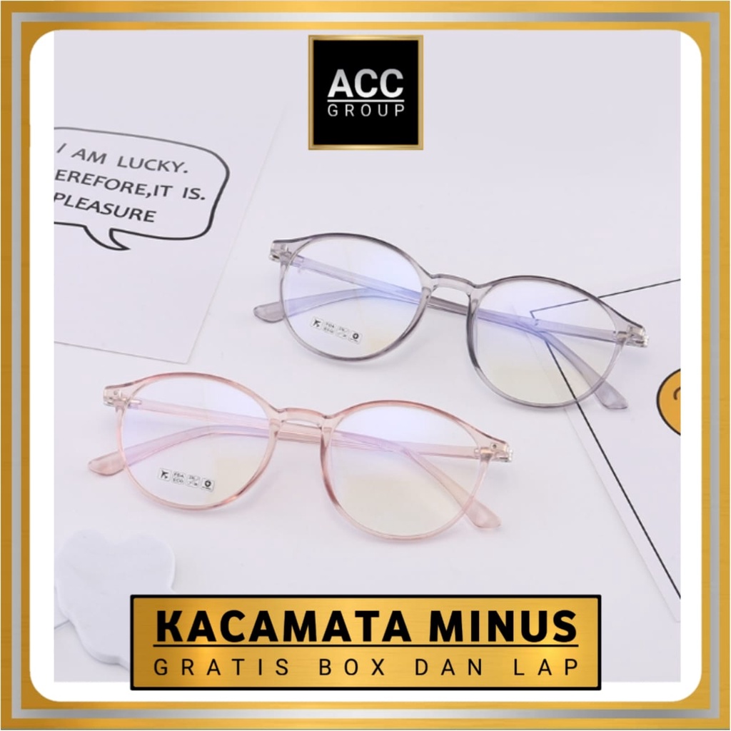 KACAMATA MINUS MODEL DAN WARNA CASUAL FREE BOX DAN LAP