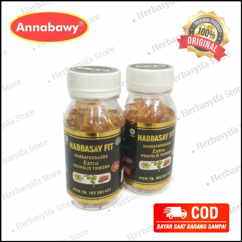 Habbasay Fit 100 kapsul - Habbat 3in1 Habbastussauda Propolis Zaitun