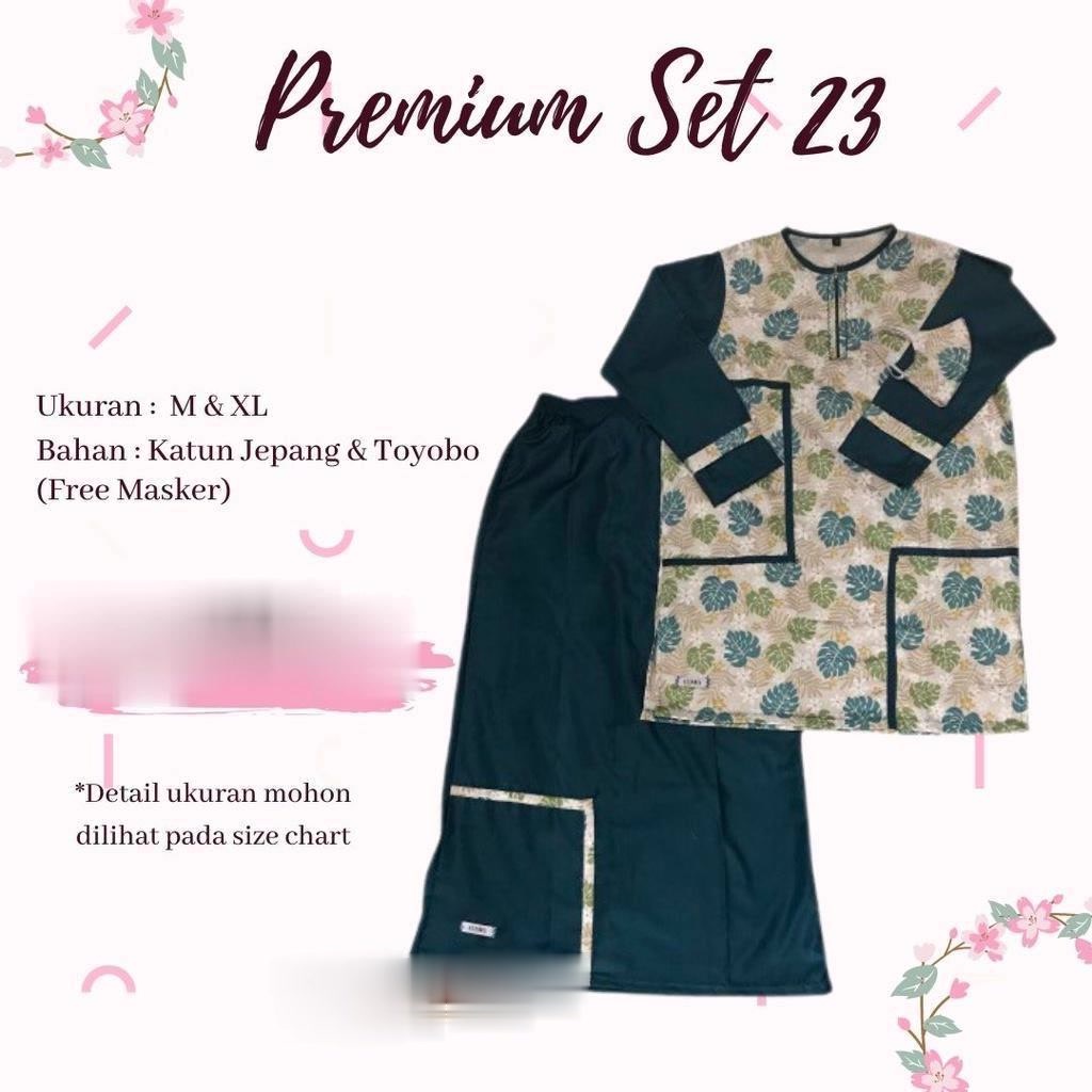 EZ PONDOK SANTRWATI MUSLIM - PREMIUM SET 23 - SETELAN ROK BAJU HARIAN SANTRI GONTOR PUTRI