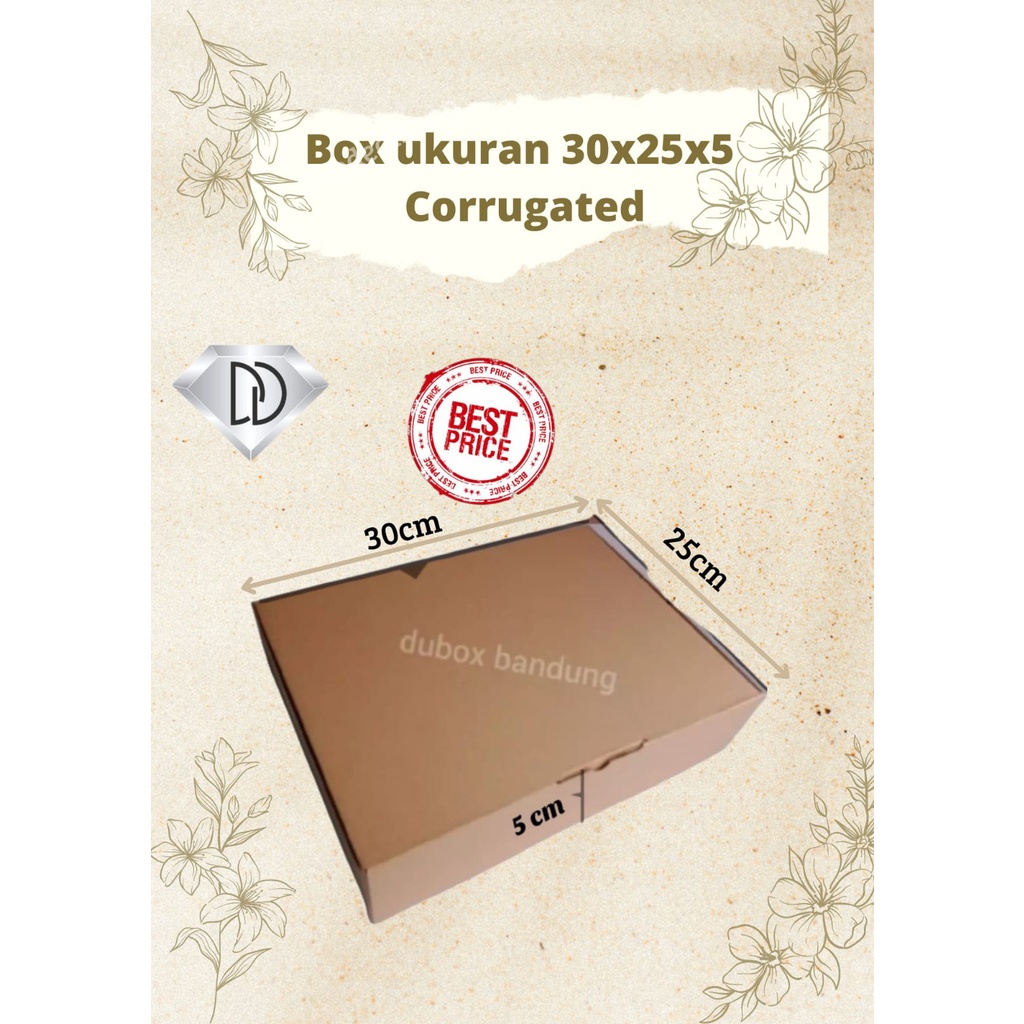 1Pak=10pcs DUS PIZZA 30x25x5 (CORRUGATED DIE CUT) DUS PACKING COD KARDUS BOX PACKING OLSHOP DUS HAMP