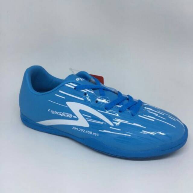 NEW Sepatu futsal specs original Accelerator Lightspeed blue Junior