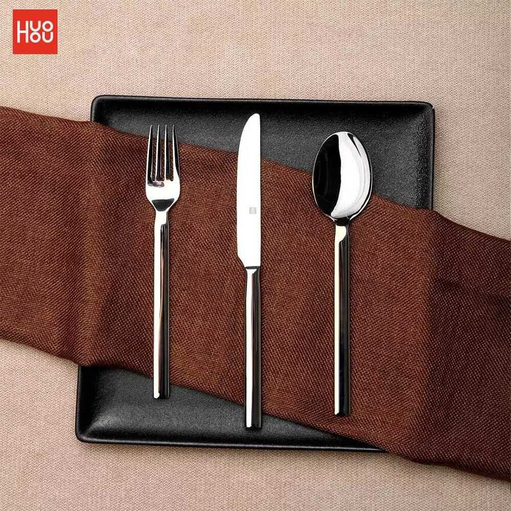 Huohou Perlengkapan Makan Sendok Garpu Pisau Cutlery Set - HU0023