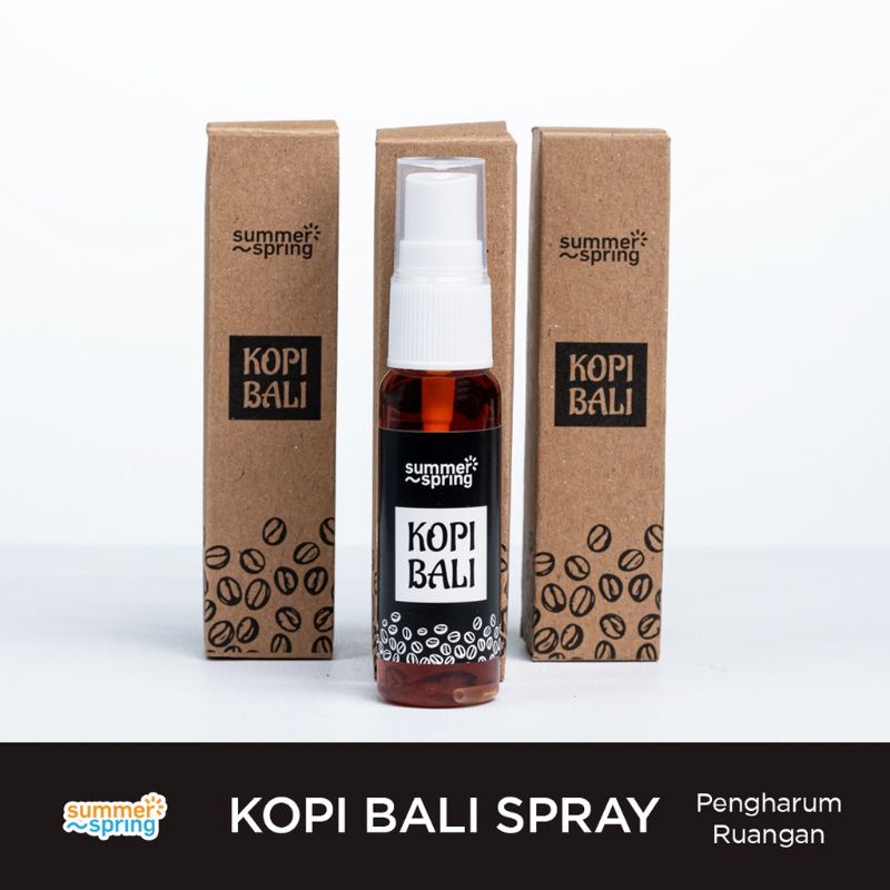 Summerspring Kopi Bali Spray 30 ml | Pengharum Ruangan | Mobil | Lemari | Kamar | Toilet