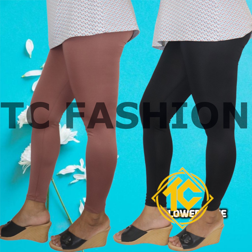 Legging panjang  wanita polos bahan spandex