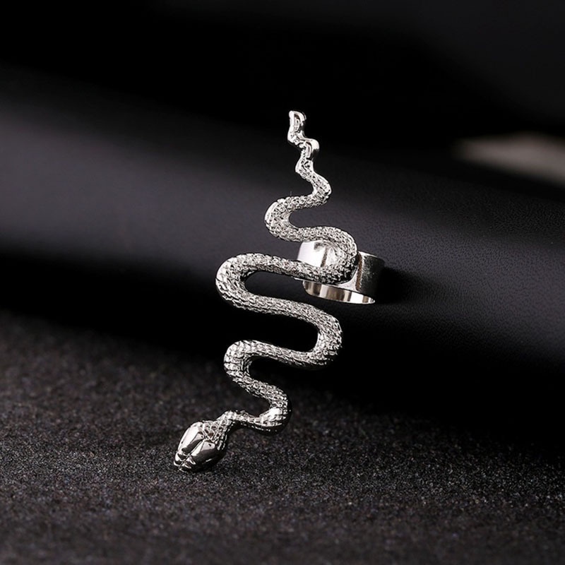 Snake-shaped Ear Bone Clip Earrings Accessories Personality Harajuku Dark